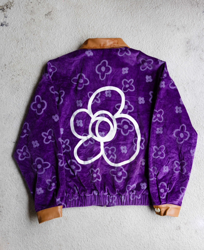 “In The Raîn” Purple Corduroy Jacket
