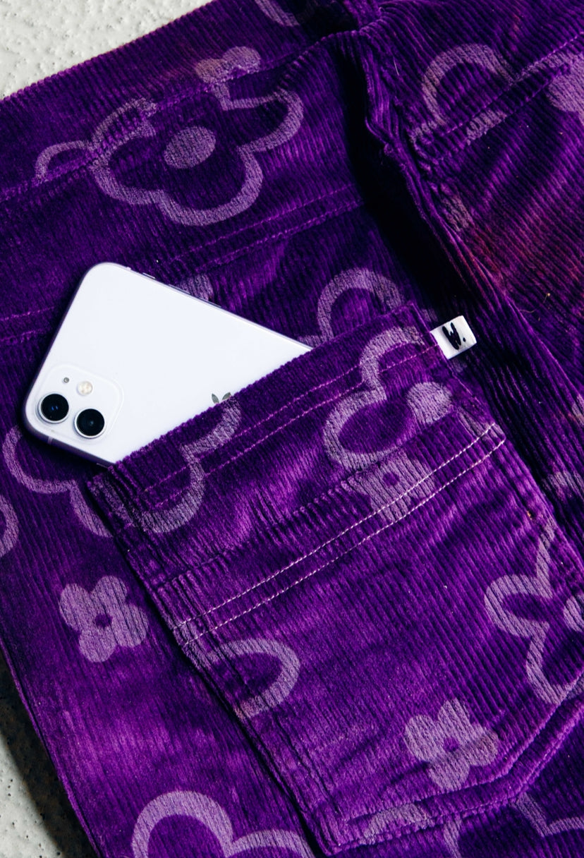 “In The Raîn” Purple Corduroy Pant