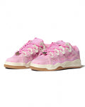 WUUSKÎ Soft Serve 01 in Peony Pink — hand-dyed suede sneaker