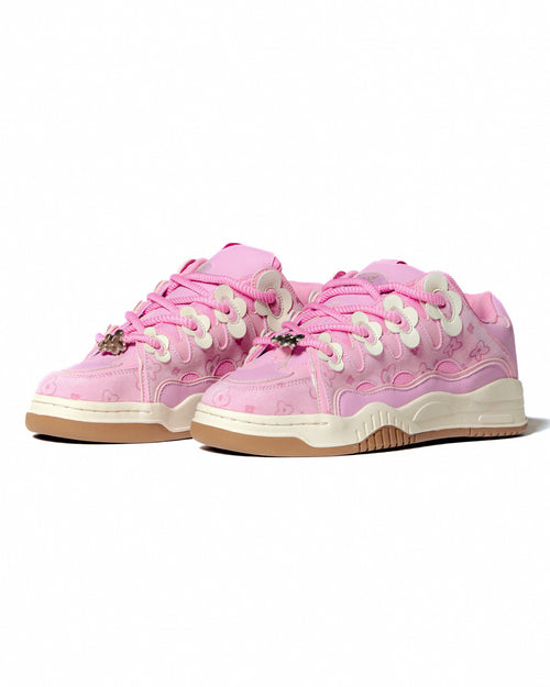WUUSKÎ Soft Serve 01 in Peony Pink — hand-dyed suede sneaker