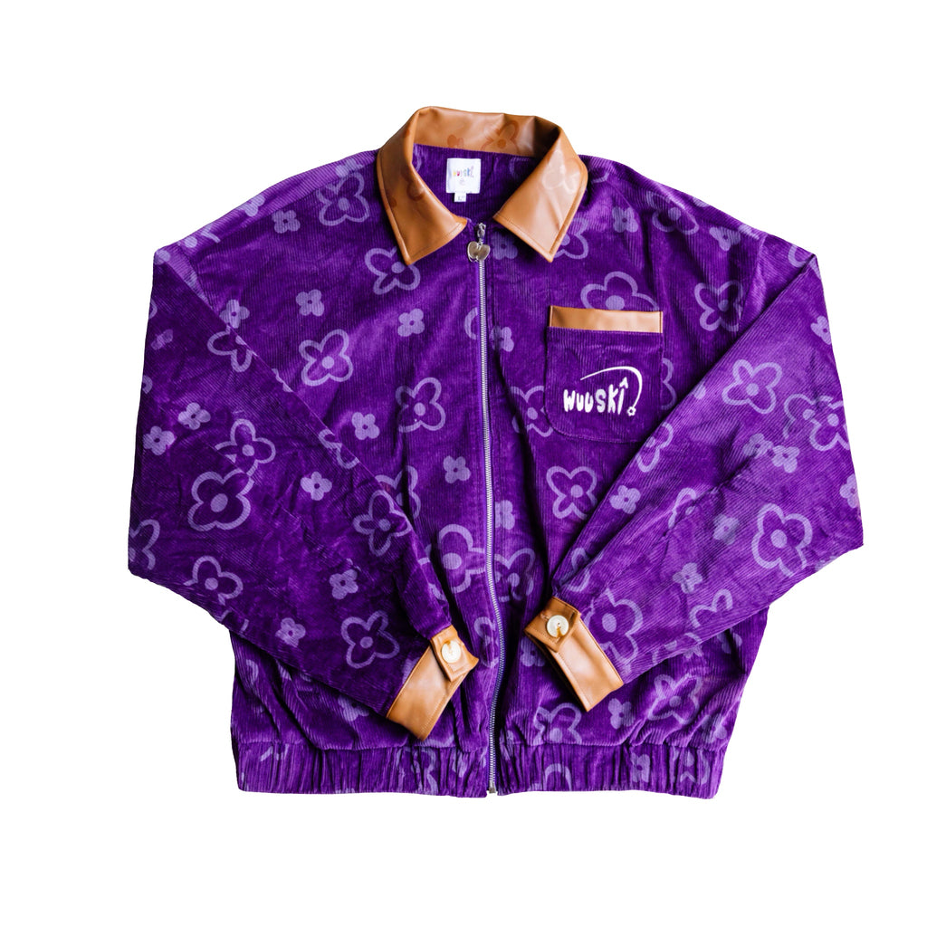 “In The Raîn” Purple Corduroy Jacket