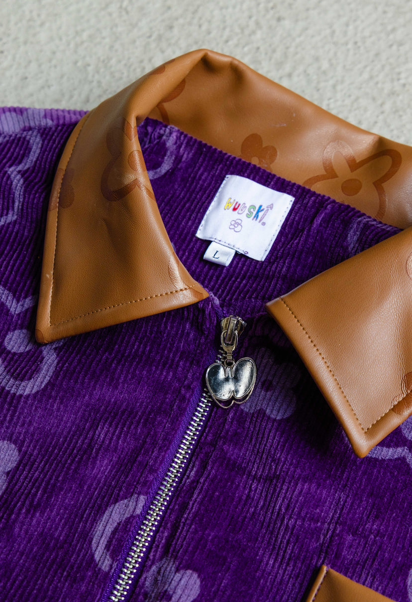 “In The Raîn” Purple Corduroy Jacket