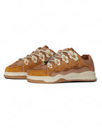 WUUSKÎ Soft Serve 01 in Dahlia Brown — hand-dyed suede sneaker