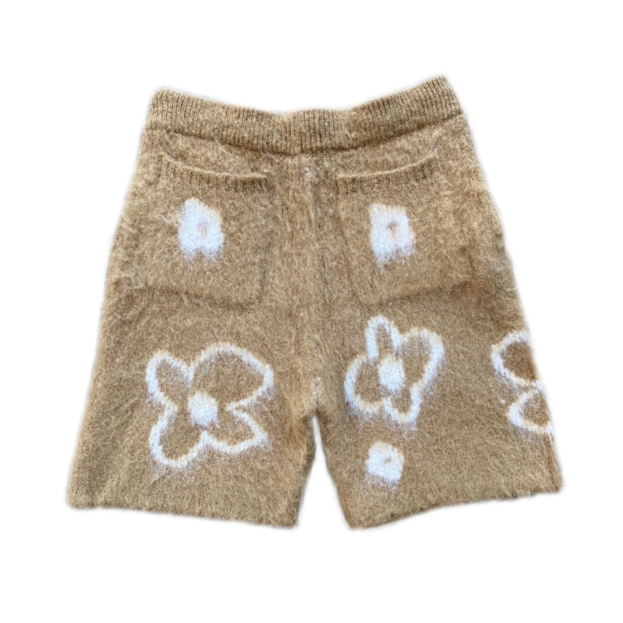 "Mystery Machine" mohair short by WUUSKÎ — back view, soft mohair knit