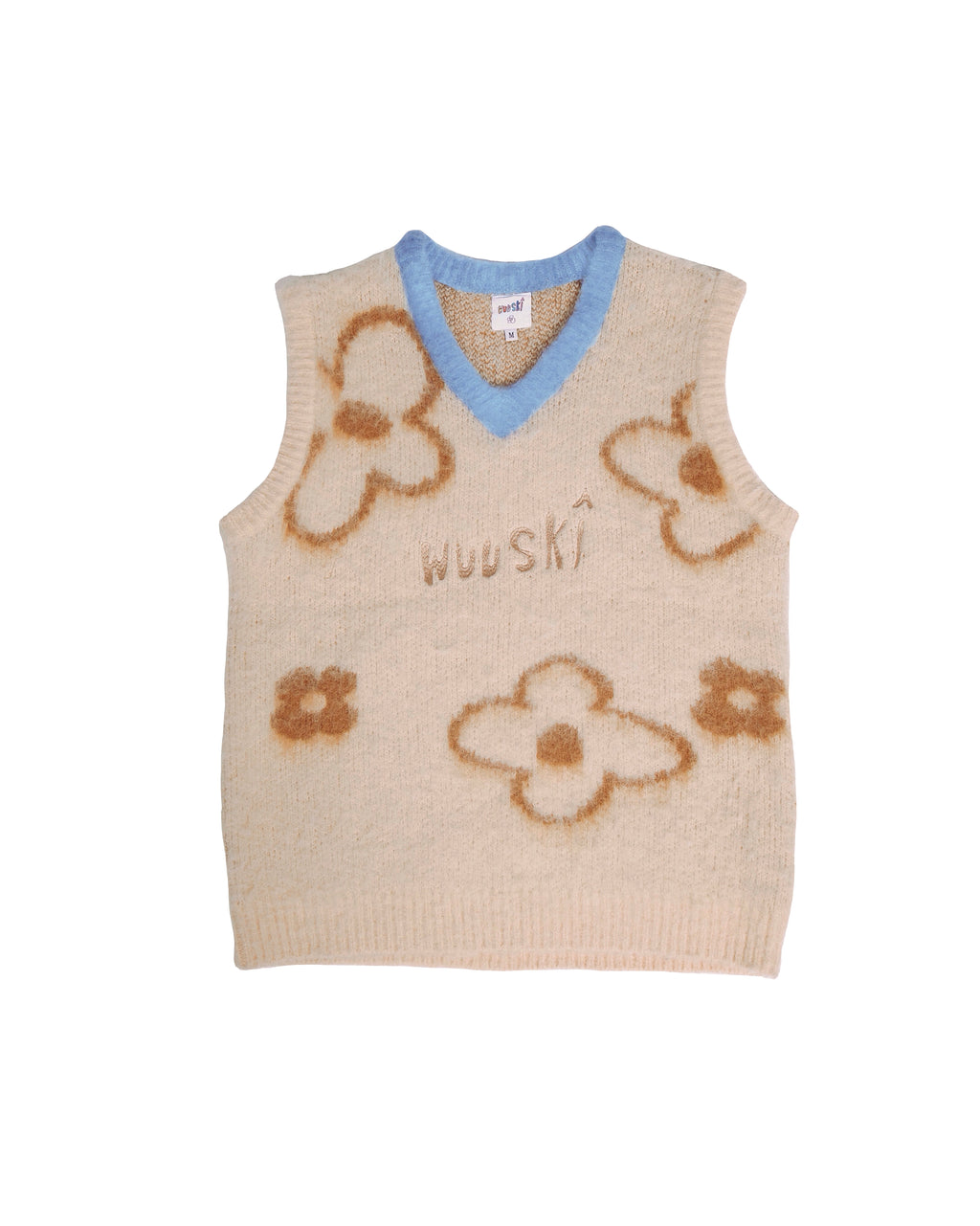 WUUSKÎ "Cold Copping" mohair knit sweater vest — 100% mohair, layering piece