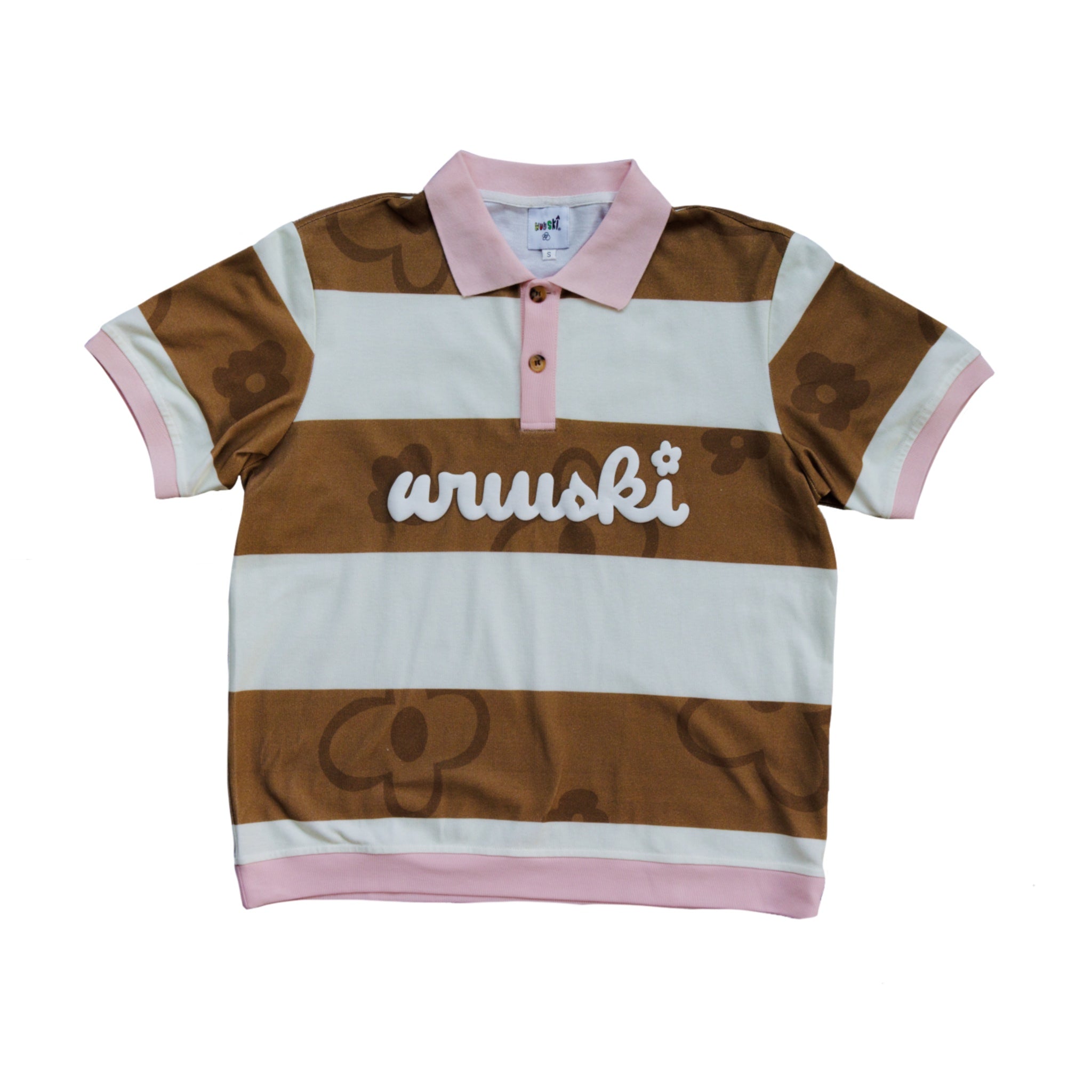 WUUSKÎ "Room 304" pique cotton polo shirt — short-sleeve, gender-neutral relaxed fit