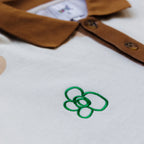"Monteith Drive" rugby polo by WUUSKÎ — styled model, oversized streetwear fit