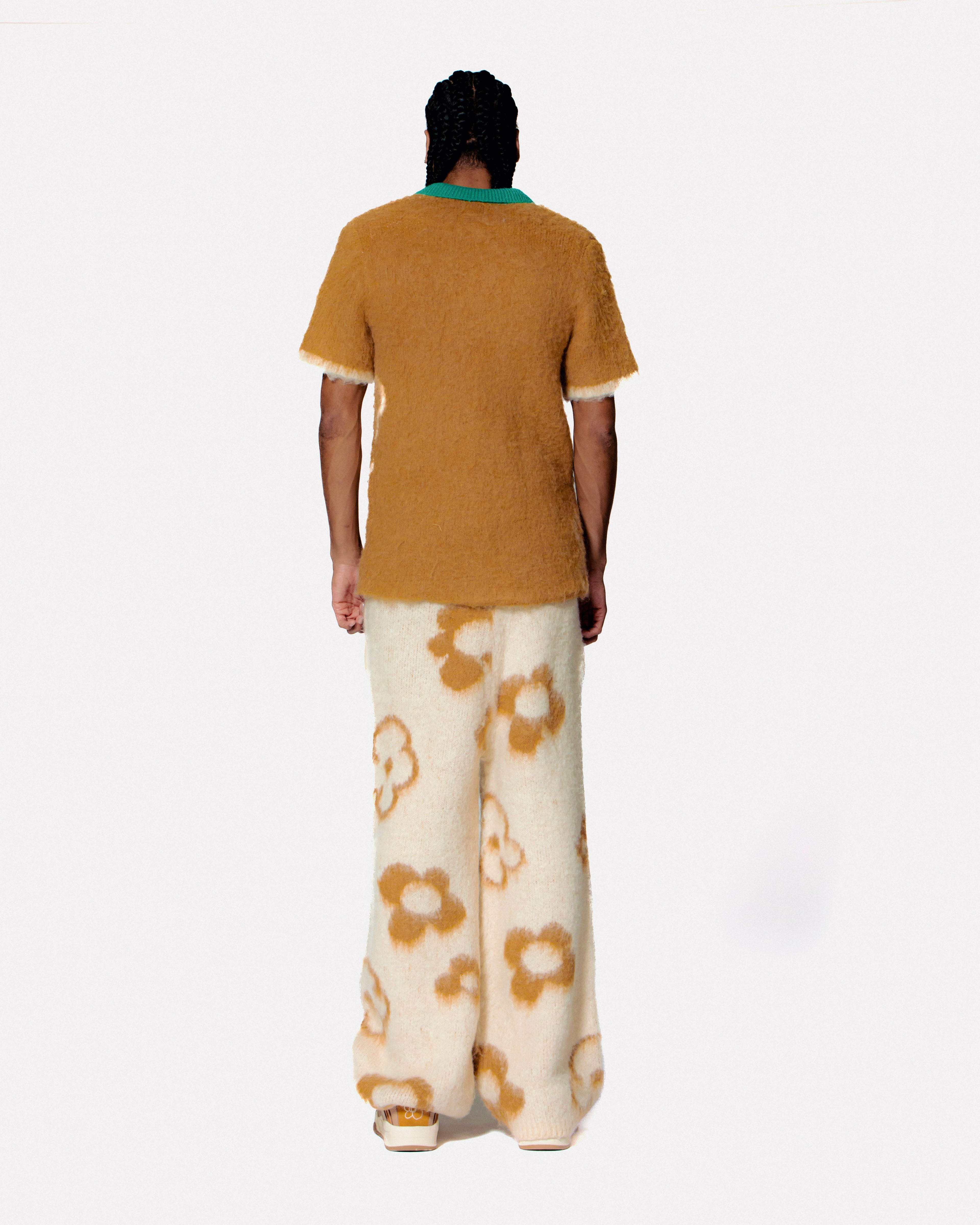 "Mystery Machine" mohair polo by WUUSKÎ — street-styled, gender-neutral fit