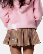 "Unîversity" mini skort by WUUSKÎ — styled look, Atlanta streetwear