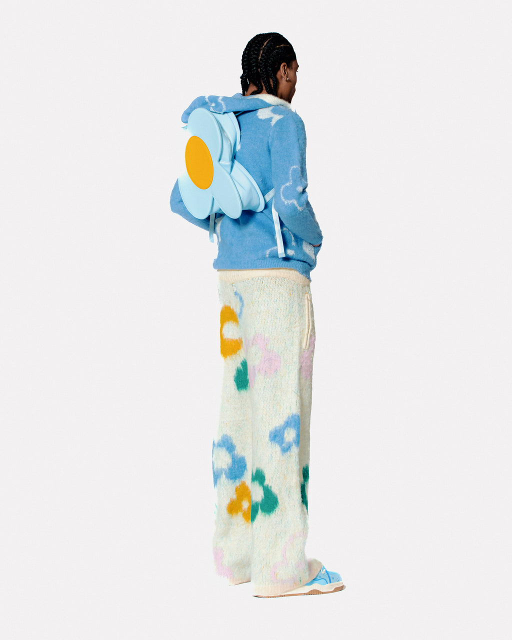 "Garden Room" blue zip hoodie by WUUSKÎ — outdoor lifestyle