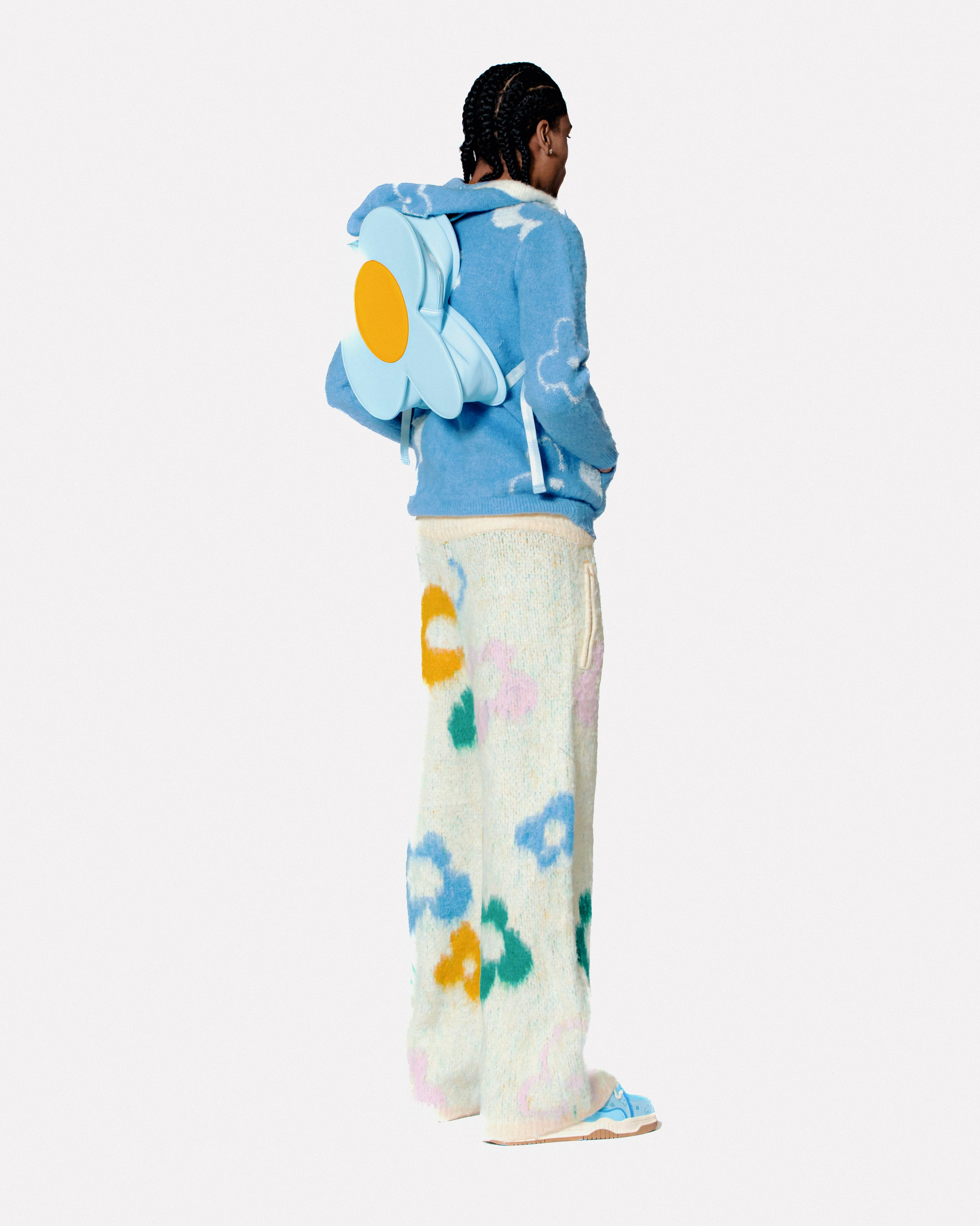 "Garden Room" blue zip hoodie by WUUSKÎ — outdoor lifestyle